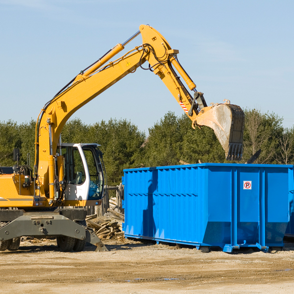 can i choose the location where the residential dumpster will be placed in Tipton Pennsylvania